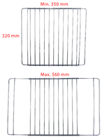 Adjustable grille 350-560x320mm (9029802197)