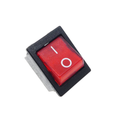 Power switch 250V red (AE-C1553ALBR3)