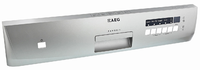 AEG dishwasher control panel, silver