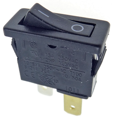 Power switch 10A/250V 19.4x6.9mm