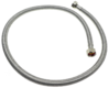 Steel braided inlet hose 1/2"-1/2" 1000mm