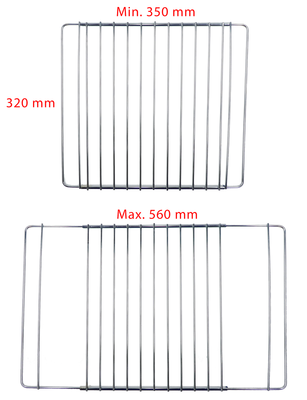 Adjustable grille 350-560x320mm (484000008807)