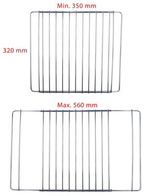 Adjustable grille 350-560x320mm (9029802197)
