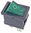 Helkama power switch, green RS1373CBG2N2