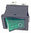 Helkama power switch, green RS1373CBG2N2
