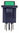 Helkama power switch, green RS1373CBG2N2