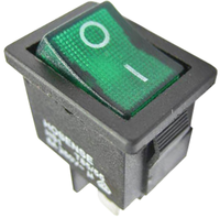 Helkama power switch, green 00815082