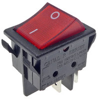 Power switch 250V red (AE-C1553ALBR3)