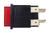 Power switch 27x22 mm, various colours