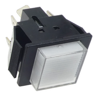Power switch 27x22 mm, various colours