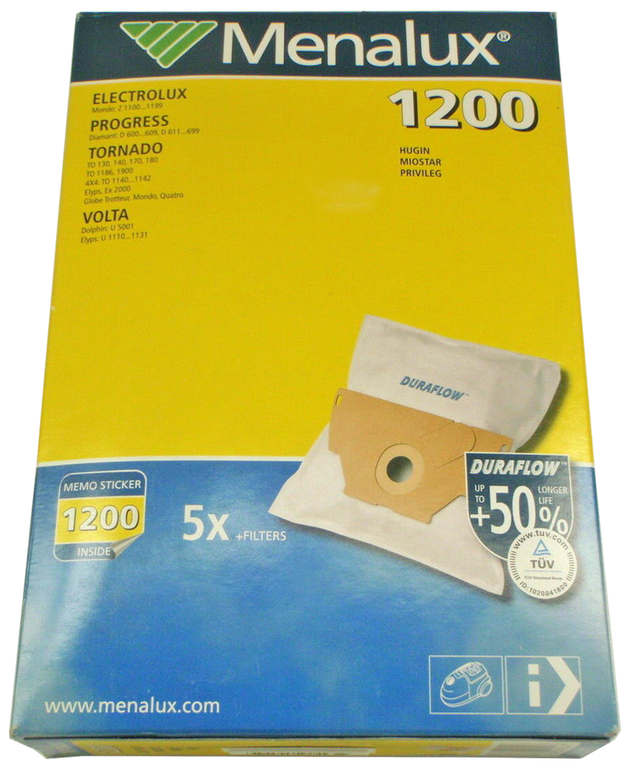5-Pack Vacuum Bags For Electrolux Mondo Z1150 Z1170 Z1175 Z1180 Z1180Q Z1190