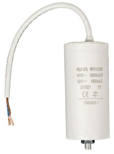 Start capacitor 50 µF, cable