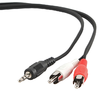 Audiokaapeli 3.5mm stereoplugi - 2 x RCA 3 metriä