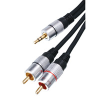 Korkealaatuinen 3.5MM STEREO PLUGI - 2 X RCA 5 metriä