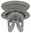 Upo / Cylinda upper basket wheel 25mm (655318)