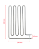 Sauna stove heating element Kastor Viva/Inferno 2670W (22KK2670)