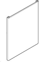 Electrolux dishwasher door plate, DIVA/60-SOFT-612X590