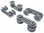 Electrolux / AEG upper basket track wheels 4 pieces (50299970009)