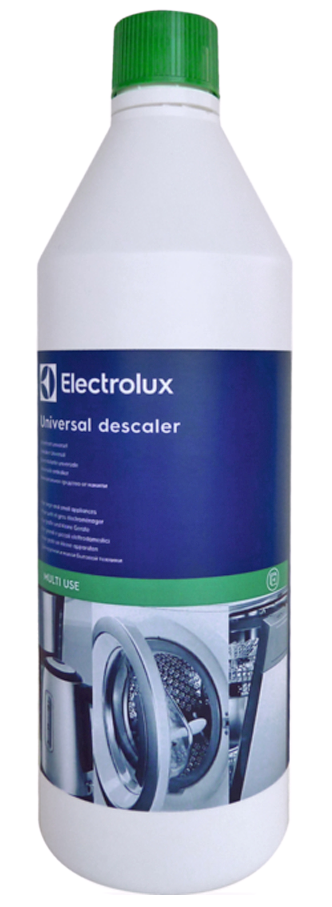 Чистящие средства для бытовой техники. Средство от накипи Descaler (Electrolux). Electrolux Multi 1л средство от накипи. Electrolux AEG Zanussi Universal Descaler. Порошок от накипи для стиральных машин Электролюкс.