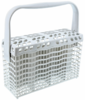 Narrow dishwasher cutlery basket