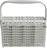 Narrow dishwasher cutlery basket