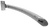 Rosenlew Husqvarna jääkaapin kahva, hopea 2084408042