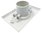 Central vacuum wall inlet, white