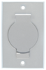 Central vacuum wall inlet, white