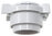 Wall inlet surface mounting, White