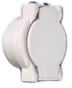 Wall inlet surface mounting, White