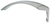 Miele fridge door handle, steel color (6699793)