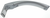 Miele fridge door handle, steel color (6699793)