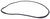 Upo oven door inner glass gasket 60
