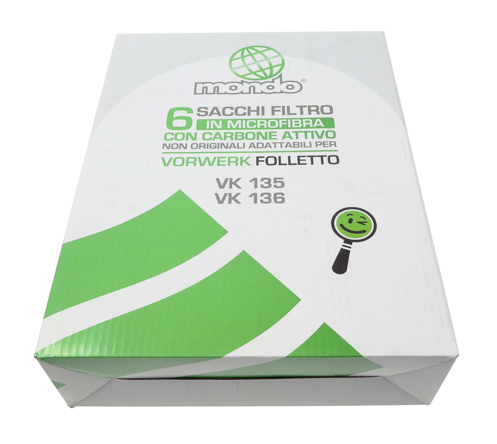 Vorwerk VK135 / VK136 dust bags 6pcs (VKF060)