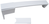 Miele fridge door handle, white
