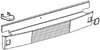 Husqvarna fridge ventilation grille, white