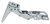 AEG Electrolux integrated fridge upper-left / lower-right hinge