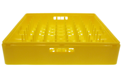Pesukori 18 lautaselle, keltainen 500x500mm (048795)