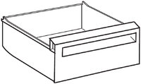 Electrolux EUC / EUF freezer drawer H195mm