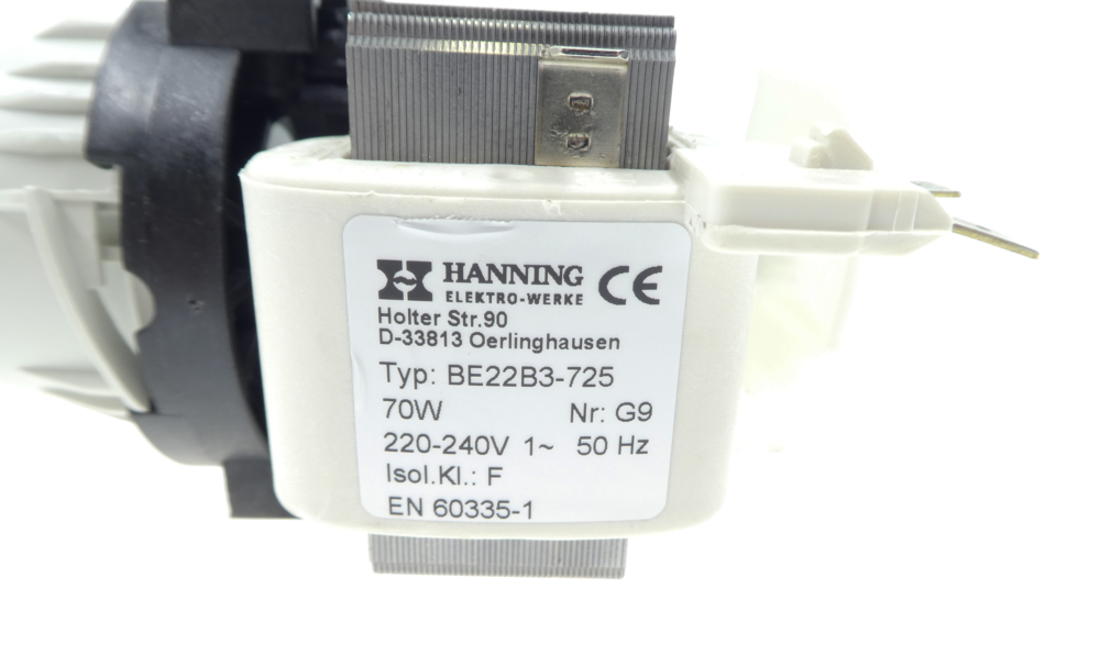 Hanning Ablaufpumpe BE22B3-174 – Ersatzmotor Für Meiko Geschirrspüler & Gläserwaschmaschinen