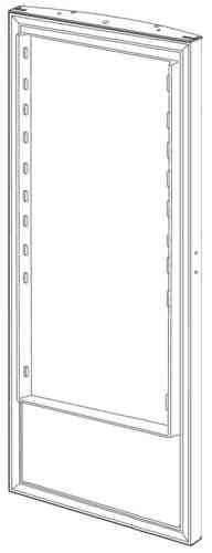 Electrolux ERE384** jääkaapin ovi 1637mm