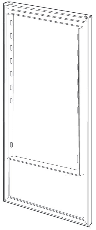 AEG Electrolux fridge door H1637mm