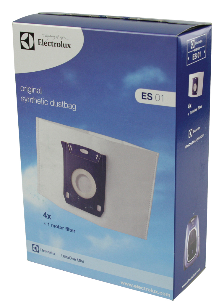 Electrolux ES01 - 4 Sacchetti + 1 Filtro Motore Per Aspirapolvere UltraOne Mini | Originali - 3