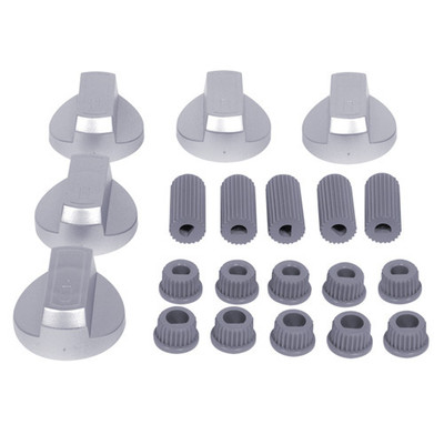 Knob kit 5 pcs, grey 39mm