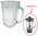 Kenwood blender glass jug 1600ml AT358