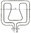 Electrolux Zanussi oven top heating element 800/1650W