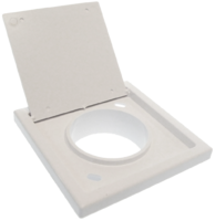 Air output flap, white