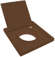 Air output flap, Brown