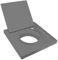 Air output flap, Grey