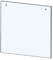 Rosenlew 507 oven door outer glass 494x468mm